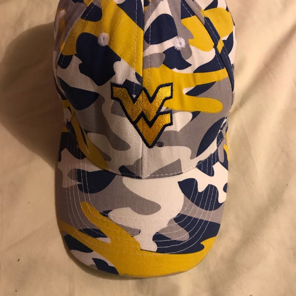 West Virginia blue & yellow camo hat